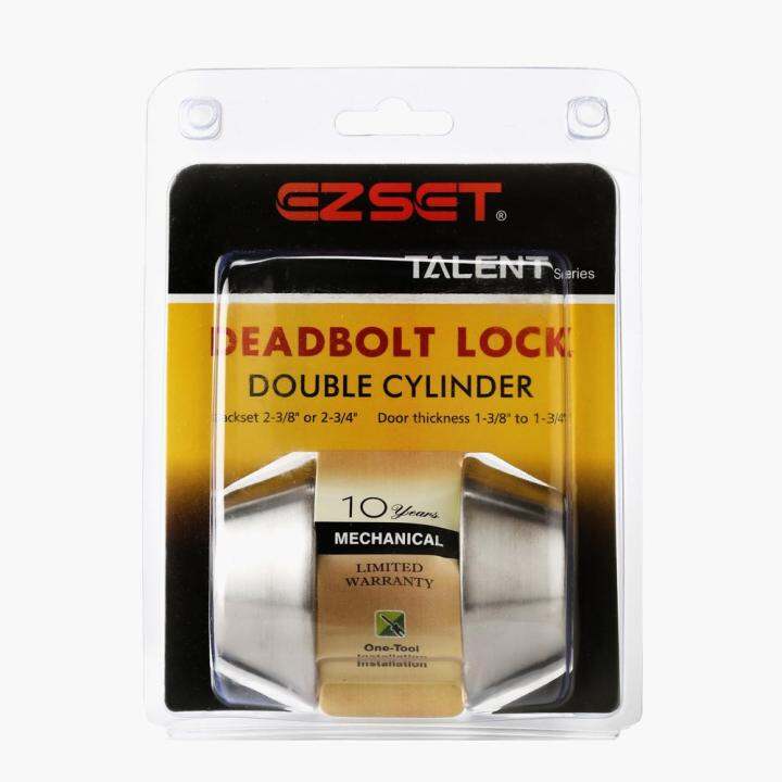 EZSET Deadbolt Lock Double Cylinder Lazada PH