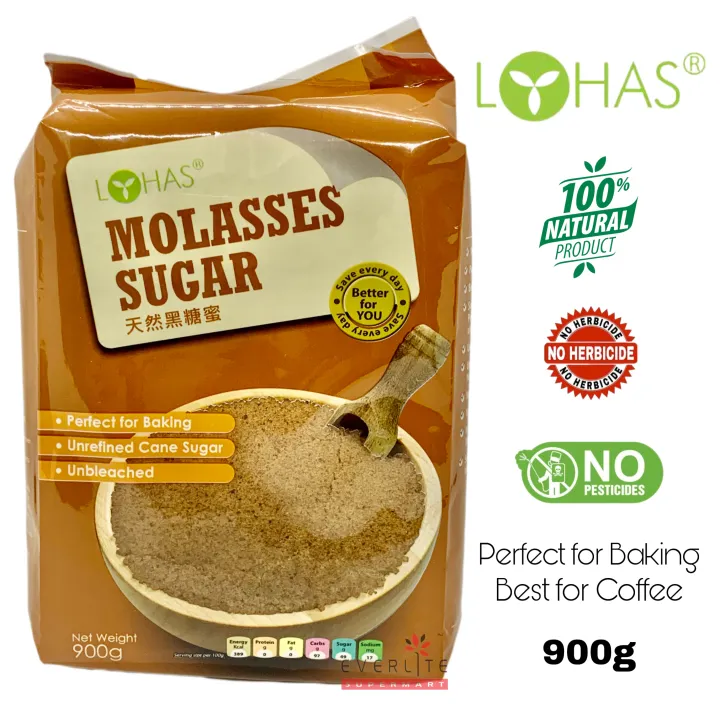 🍀LOHAS🍀Natural Molasses Sugar 900g 天然黑糖蜜 Expiry Date Jan 2024 Lazada