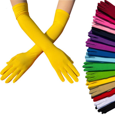 ถุงมือผ้าไหมสำหรับขับรถลายมิลค์ครีมกันแดด12สีสำหรับเทศกาลเต้นรำแบบผอมสุดเซ็กซี่