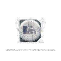 Original 35V 100uf capacitor for automotives ECUs