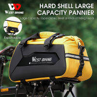 WEST BIKING 13-25L กระเป๋าจักรยานกระเป๋าจักรยานกันน้ำ TPU Travel Trunk Bag Crossbody Bag MTB Cycling Tail Bag Reflective Luggage Carrier Bike Accessories