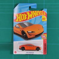 โมเดลรถ hotwheels รุ่น Tesla roadster สีส้ม หายาก