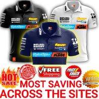 MUST BUY  KTM Factory Racing X Troy Lee Designs Mens Casual Short Sleeve Plus Size Polo Collar T-Shirt