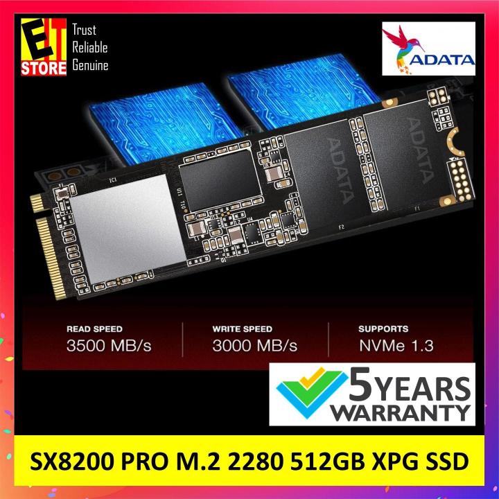 ADATA XPG SX8200 PRO 512GB/ 1TB /2TB PCIe Gen3x4 M.2 2280 SOLID