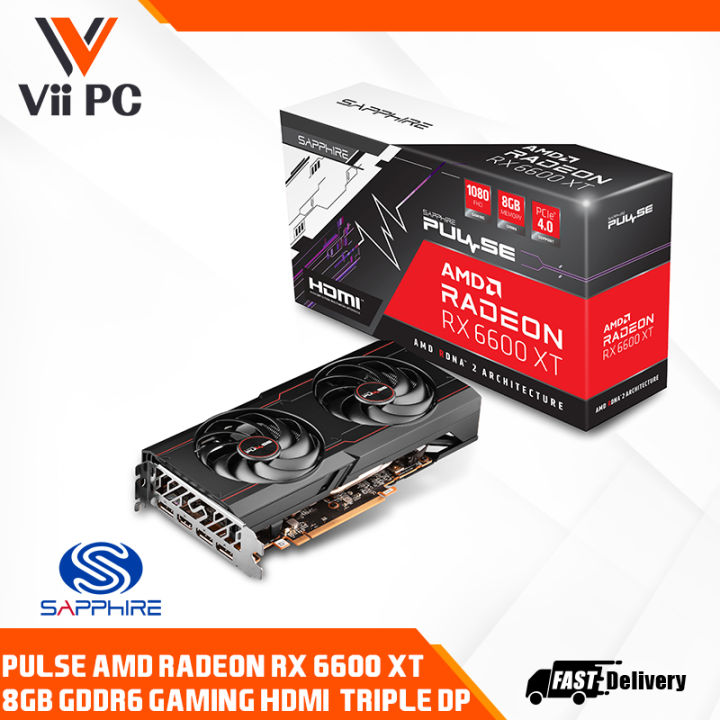 SAPPHIRE PULSE AMD Radeon RX 6600 XT 8GB GDDR6 OC GAMING HDMI