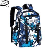 Fengdong primary school bags for boys waterproof bookbag camouflage backpack kids satchel primary student boy school backpack