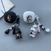 [ในสต็อก] Star-W Ars Anakin SkywalkerSilicone หูฟังปกคลุมสำหรับ QCY HT03จริงไร้สายบลูทูธหูฟังปกสีดำสีขาวบุคลิกภาพการ์ตูนซิลิโคนนิ่ม