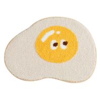 Imitation Cashmere Poached Egg Floor Mats Bathroom Door Mats Absorbent Floor Mats Living Room Floor Mats Non-Slip Carpet