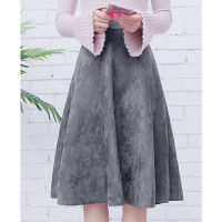 Neophil Women Suede High Waist Midi Skirt 2022 Spring Vintage Style Pleated Ladies A Line Black Flare Skirt Saia Femininas S1802