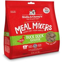 Stella &amp; Chewys Du Du Goose Meal Mixers Freeze-Dried Raw Dog Food Topper อาหารสุนัขอบแห้ง 3.5 Oz.