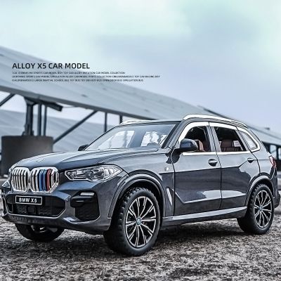 1:24 BMW X5 SUV Alloy Car Diecasts &amp; Toy Vehicles Car Model Sound And Light Pull Back Car Toys For Kids Gifts