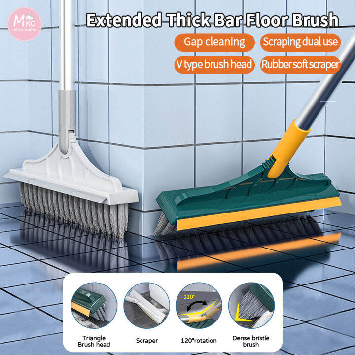 YOOHI Cleaning Brush Bathroom Kitchen Floor Scrub Brushes Long Handle ...
