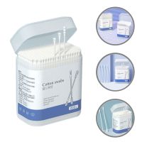 ☋ Cotton Swab Ear Cleaners Double-end Stick Double-headed Disposable Baby Absorbent Ear Wax Cleaner Toddler