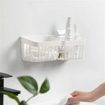 Bathroom Corner Punch-Free Rack Shampoo Storage Rack Holder with Suction  Cup Bathroom Shelves Bathroom Accessories Dropshipping