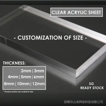 1PC Transparent Acrylic Plate Plexiglas Clear Board Lastic Heet DIY Andmade  Material Organic Plastic Sheet Thick 1/2/3/4/5mm