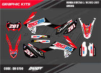 สติ๊กเกอร์วิบาก Honda CRF 250 L ทั้งคัน Graphic kit สติ๊กเกอร์เคลือบเงา สุดคุ้ม