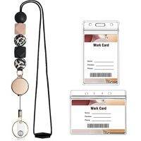 Retractable Lanyard with Badge Clip, Cute Teacher Lanyard, for ID Card and Key, for Women,Nurses,with 2 Waterproof Clips