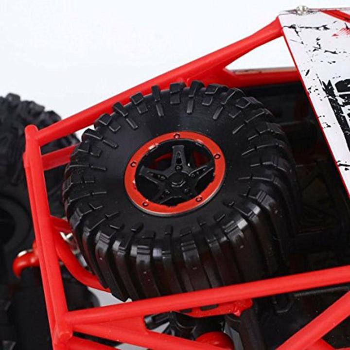 รถบังคับวิทยุ-รถไต่หิน-rc-car-รถบังคับบิกฟุต-ขับเคลื่อน-4-ล้อ-4x4-รถบังคับคันใหญ่-อัตราส่วน-1-18-ของเล่นเด็กชาย-สีแดง-rc-rock-off-road-vehicle-4wd