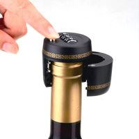 【YF】 Plastic Bottle Password Lock Combination Wine Stopper Vacuum Plug Device Preservation For Furniture Hardware Accessor