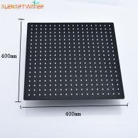 Round Square Stainless Steel Ultra-thin Showerheads 16/12/10/8 Inch Rainfall Shower Head Rain Shower BLACK Finish