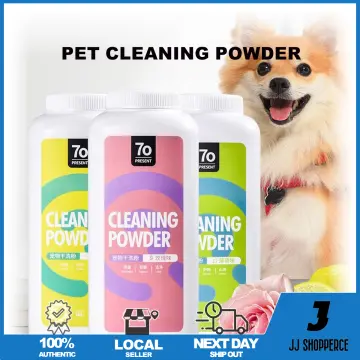 Medicated powder outlet for dogs