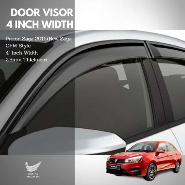 Proton Saga 2016   New Saga Door Visor 4