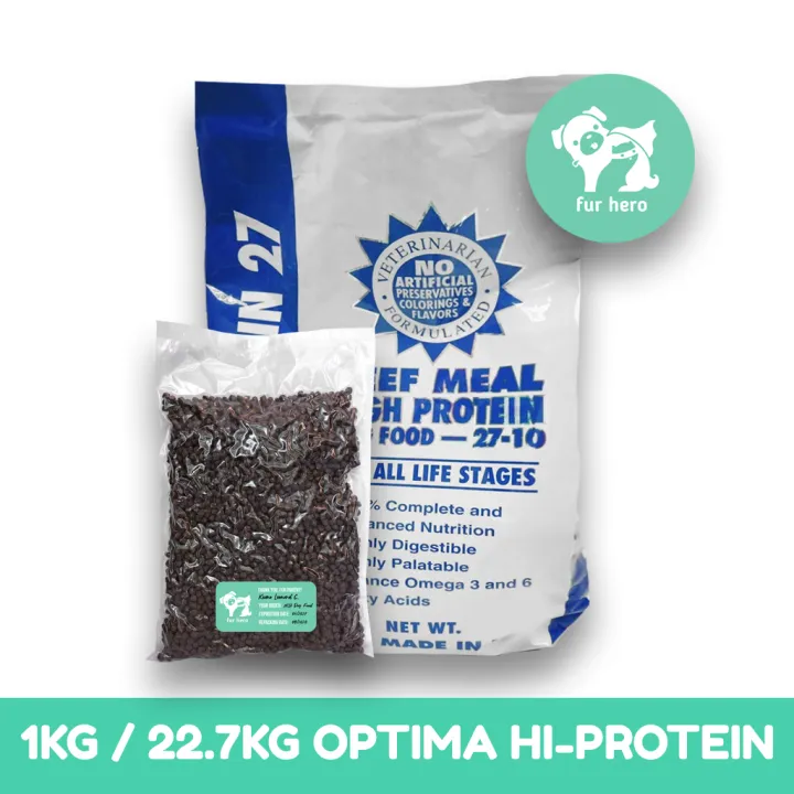 Optima Beef Meal High Protein Dog Food For All Life Stages (1KG