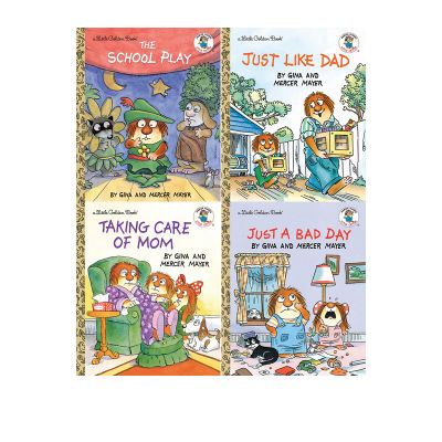 English original Little Golden Book: Little Critter Volume 4 just a bad day / taking care of mom little monster little Maoren Langdon golden childrens book humorous and funny stories