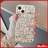 ✸ Mowin - เข้ากันได้สำหรับ เคสไอโฟน เคสไอโฟน11 เคส iphone 11เคส iPhone เป็นมิตรกับสิ่งแวดล้อมเคสที่ย่อยสลายได้นุ่มกันกระแทกป้องกันสีขาวเต็มหน้าจอจังหวะสัตว์เล็กเข้ากันได้กับ iPhone 13 Pro max 12 Pro Max 11 XS