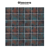 Glascera กระเบื้องโมเสคแก้ว ชนิดผิวมัน สีสันสวยงาม ไม่ดูดซึมน้ำ ไม่เกิดเชื้อรา ตกแต่งภายในและภายนอก Nebula #1