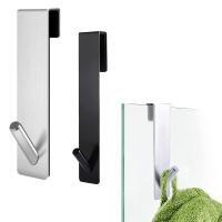 ☈ Multi-Purpose Frameless Door Hooks Glass Door Type Towel Rack Storage Hanger Robe Hooks Shower Hook