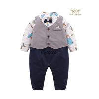 Cute Baby suit สูท ชุดไปงาน สูทเด็กอ่อน สูทเด็กเล็ก กั๊ก+บอดี้สูท สวมใส่ง่าย ขนาด 70, 80 (ประมาณ 3 เดือน ถึง 1 ปี)