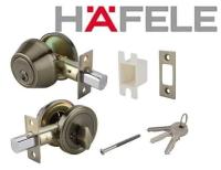 HAFELE กุญแจลิ้นตายทางเดียว  กุญแจลิ้นตาย หางปลาบิด สีทองดำ  489.10.502