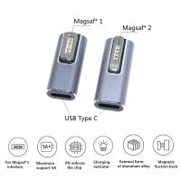 【HOT SALE】 lswidq USB C ถึง Magsaf * 2 &amp; Magsaf * 1 Converter Adapter สำหรับ MAC Notebook Type-C หญิงเป็น Magnetic ชายปลั๊กแปลงแล็ปท็อป