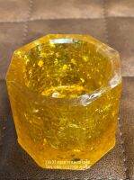 กระถางพลอยไฮโซทำจากพลอยซิทรีน(Citrine) ขนาด สูง4.5เซนติเมตร กว้าง 5.5เซนติเมตร ลึก 3เซนติเมตรเส้นผ่าศูนย์กลาง4.5เซนติเมตร