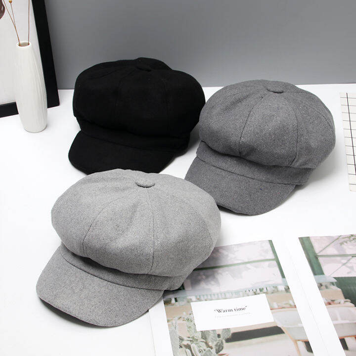 【PrettySet】Retro Berets Hats Korean Style Wool Material for Women Men