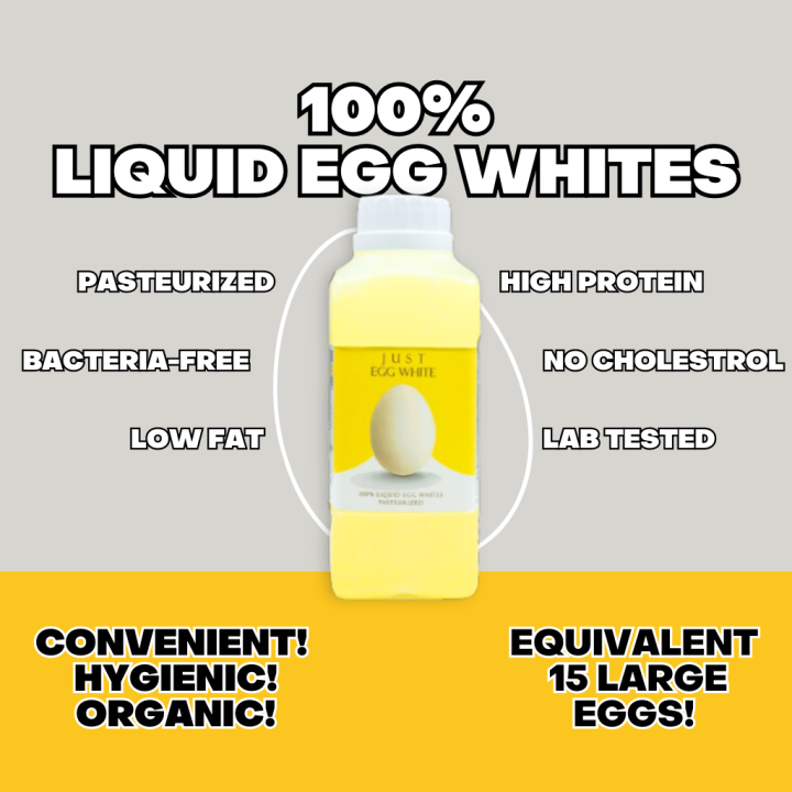 Justeggwhitesmy Natural Organic Liquid Egg Whites 100 Pure And Pasteurized Convenient 500ml 3392