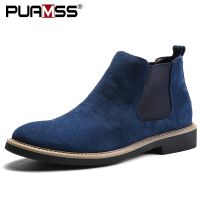 2020 New Men Boots High Quality Suede Leather Chelsea Boots Men Autumn Boots For Men Botas Zapatos De Hombre Chaussure Homme