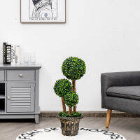 Costway 30 "ประดิษฐ์ Topiary Triple Ball Tree ในร่มกลางแจ้ง UV ทน HW67073