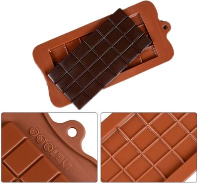 24Cavity Silicone Chocolate Molds Cake Bakeware Kitchen Baking Tools Candy Maker Sugar Mould Bar Block Ice Tray Cake Accessories