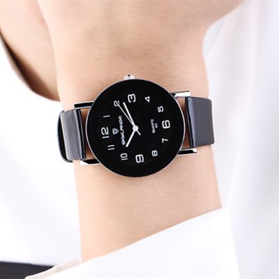 （A Decent035）BraceletWomen FashionBlack AnalogWristLadies หญิงนาฬิกา Relógio Feminino R Eloj Mujer