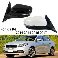 สำหรับ Kia K4 2014 2015 2016 2017พร้อมโคมไฟสัญญาณเลี้ยว LED ประตูรถยนต์ชุดประกอบกระจกมองข้างมองหลังปีกกระจกด้านนอกลวด5/8