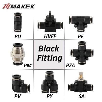 Better Quality Pneumatic Fitting Pipe Connector Quick Release Coupling 4mm 6mm 8mm 10mm 12mm PU PV PE HVFF PY Tube Connectors Pipe Fittings Accessorie