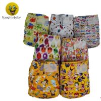 New Naughty baby Reusable Baby Cloth Diapers OneSize Washable Pocket Nappies With Insert free shipping Cloth Diapers