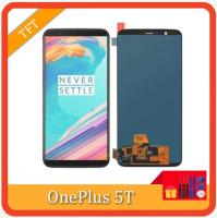 จอแสดงผล LCD TFT 100% ผ่านการทดสอบสำหรับ Oneplus 5T A5010,หน้าจอ LCD + ชุดประกอบดิจิไทเซอร์หน้าจอสัมผัสสำหรับจอแสดงผล One Plus 5T พร้อมของขวัญ