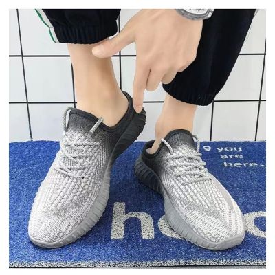 ♣﹊✙ Hot Sale Shoes Mens Summer Canvas Shoes Mens Breathable Flying Woven One Foot Lazy Baotou Half Slippers Mens Coconut Mens Shoes