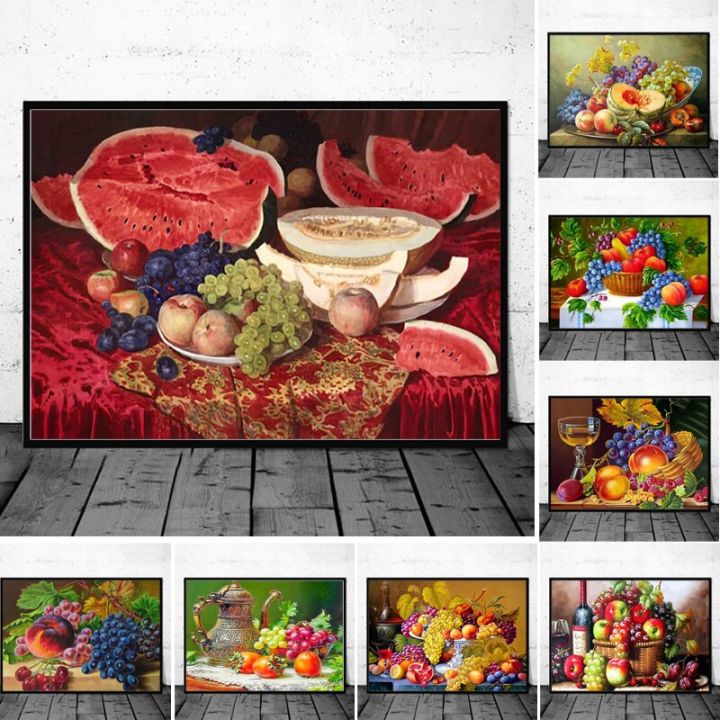 modern-grape-and-apple-canvas-painting-fruit-kitchen-restaurant-โปสเตอร์และภาพพิมพ์ภาพผนังศิลปะสำหรับห้องนั่งเล่นตกแต่งบ้าน