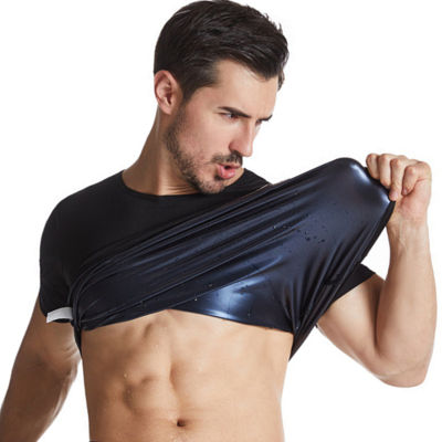 ผู้ชาย Body S Haper ซาวน่าเสื้อยืดร้อนความร้อนเหงื่อเสื้อกั๊กลดน้ำหนักซาวน่าชุดออกกำลังกาย Shapewear การบีบอัดเสื้อกล้ามสำหรับการสูญเสียน้ำหนัก