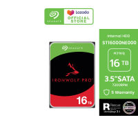 SEAGATE IRONWOLF PRO NAS HDD  ST16000NE000 / 16TB / 3.5" / 7200RPM / C/256MB / SATA 6GB/s (ฮาร์ดดิสก์) *ฟรีบริการกู้ข้อมูล