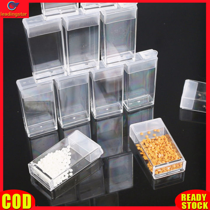 leadingstar-rc-authentic-diy-44-grids-transparent-diamond-painting-drill-storage-box-diamond-containers-organizer-with-label